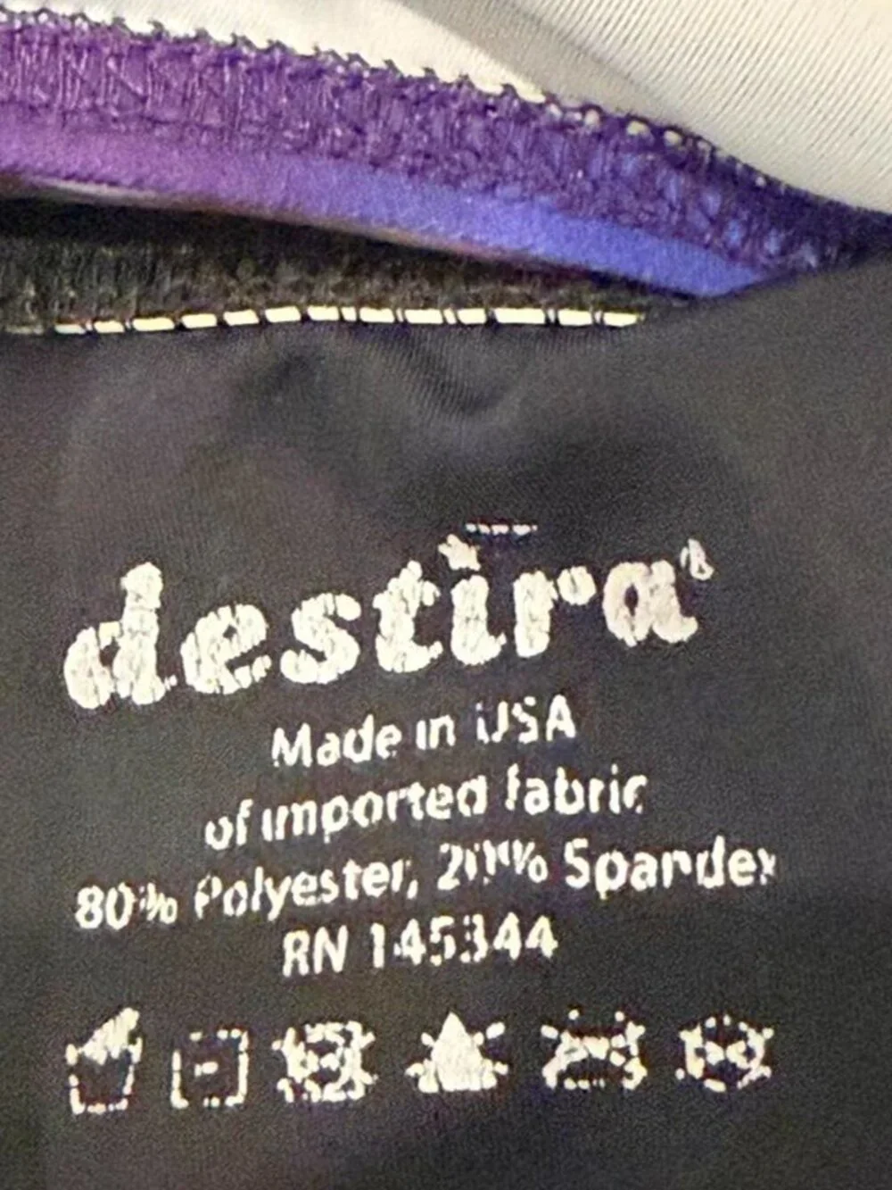 Destira Purple Tie Dye Gymnastics Leotard Child Small CS